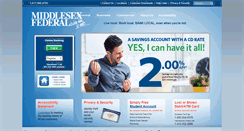 Desktop Screenshot of middlesexfederal.com